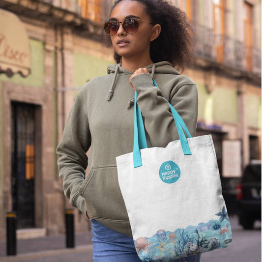 Ripple Cotton Tote Bag