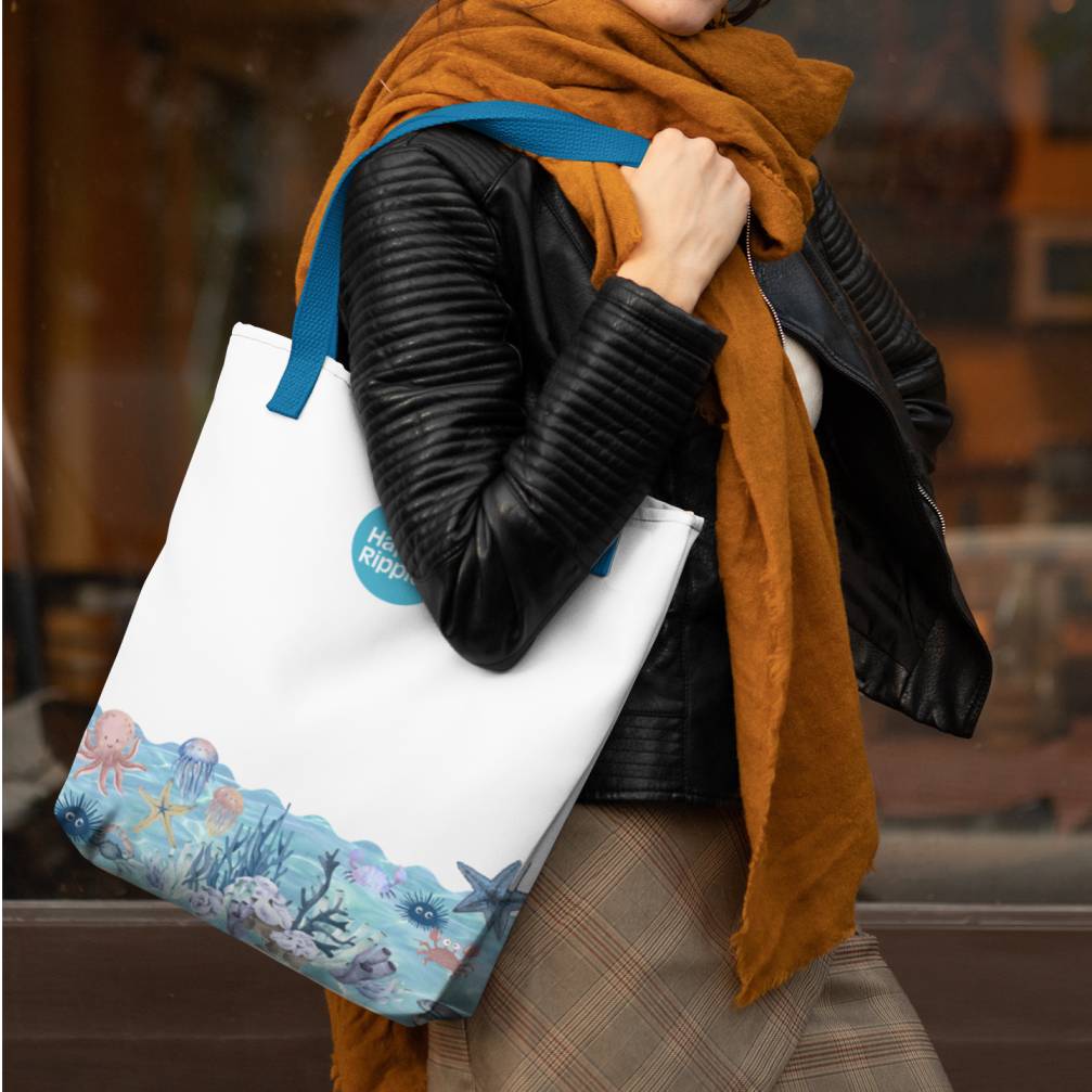 Ripple Cotton Tote Bag