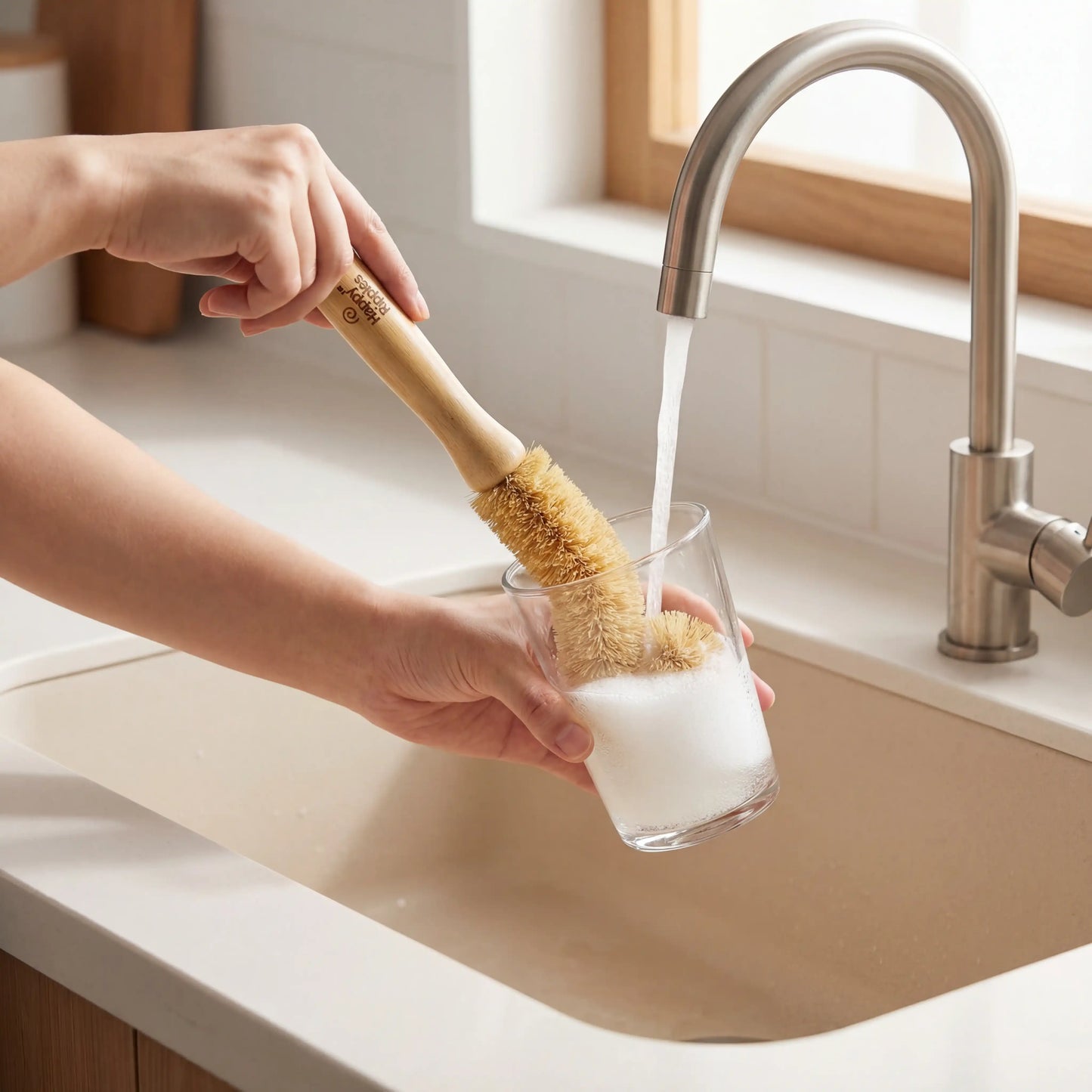 Bamboo Bottle Cleaning Brush