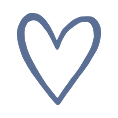 Happy Ripples heart outline icon on transparent background for gentle care website design and brand styling