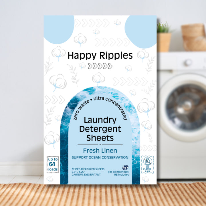 Himalayan salt detergent sheets for zero-waste laundry