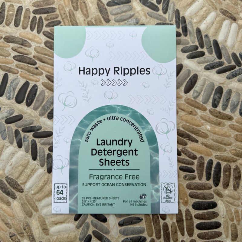 happy ripples, Folding laundry after using detergent sheets