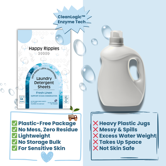 happy ripples, laundry sheets made in USA